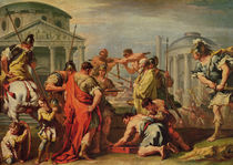 Marcus Furius Camillus and Brennus by Sebastiano Ricci
