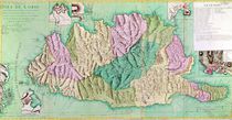 Military map of Corsica, 1768 by French School