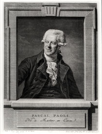 Portrait of Pascal Paoli, engraved by Benoit Louis Henriquez 1793 von Martin Drolling