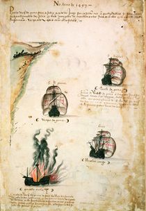 Departure of Vasco da Gama in 1497 von Portuguese School