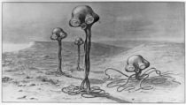 Martians, illustration from 'The War of the Worlds' by H. G. Wells by French School