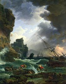 The Storm, 1777 by Claude Joseph Vernet