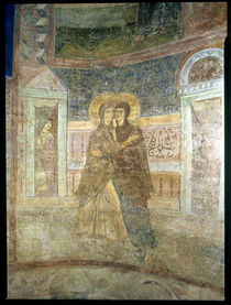 The Visitation, detail from the chapel interior by Byzantine