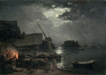 View of Naples in Moonlight by Silvestr Fedosievich Shchedrin