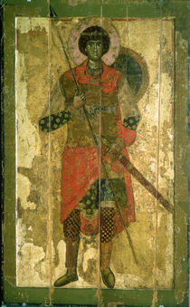 Icon of St. George, 1130-50 by Novgorod School