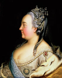 Portrait of Elizabeth Petrovna Empress of Russia by Heinrich Buchholz