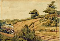 Landscape with Train, 1854 by Edward W. Fitch
