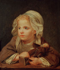 Girl with a Doll von Jean Baptiste Greuze