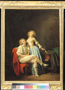 Couple with an Escaped Bird von Louis Leopold Boilly