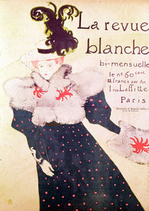 Poster advertising 'La Revue Blanche' by Henri de Toulouse-Lautrec