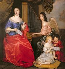 Francoise Louise Duchess of La Valliere with her Children as Angels von Peter Lely