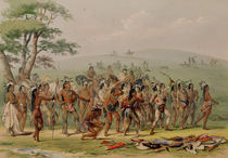 Mandan Archery Contest, c.1832 by George Catlin
