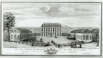 View of the Courtyard Facade of the Bellevue Castle by Jacques Rigaud