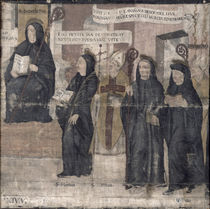 Saint Robert and various Benedictine Saints von French School