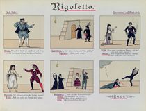 Scenes from the Opera 'Rigoletto' by Giuseppe Verdi von German School