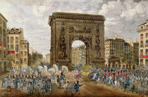 Procession of Pope Pius VII in Paris by French School