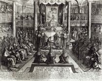Anointing of Louis XIV at Reims on 7th June 1654 von Francois Roger de Gaignieres
