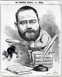 Emile Zola as a naturalist by Andre Gill