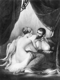 Henri IV , King of France and his Mistress Gabrielle d'Estrees von French School