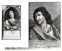 Two portraits of Savinien Cyrano de Bergerac von French School