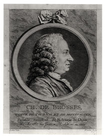 Charles de Brosses , Count of Tournai and Montfaucon von Charles Nicolas II Cochin