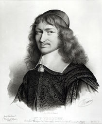Portrait of Nicolas Fouquet engraved by Maurin by Robert Nanteuil