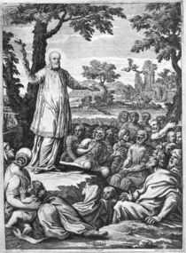 St. Francis of Sales preaching to the heretics of Chablais by French School