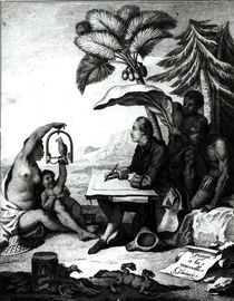 Pierre Sonnerat Drawing a Bird von Pierre Sonnerat