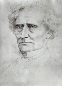 Portrait of Hector Berlioz von Alphonse Legros