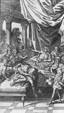 The Death of Britannicus, from 'Britannicus' by Jean Racine von Francois Chauveau