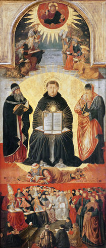 The Triumph of St. Thomas Aquinas von Benozzo di Lese di Sandro Gozzoli