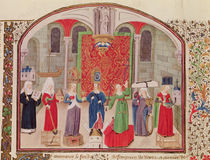 Ms 927 Fol.17v Theological and Cardinal Virtues by French School