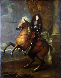 Equestrian Portrait of Louis XIV c.1668 von Charles Le Brun