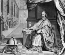 Portrait of Cardinal Mazarin in his Palace by Robert Nanteuil