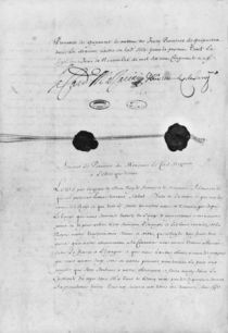 The Treaty of the Pyrenees by French School