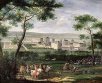 View of the Chateau de Vincennes von Adam Frans Van der Meulen