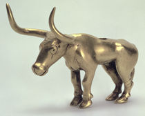 Figure of a bull, from the Maikop burial mound of the Northern Caucasus by Scythian