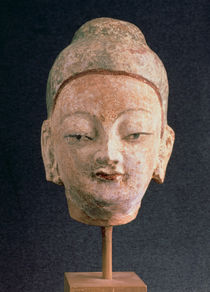 Head of a statue of Buddha by Xingjiang