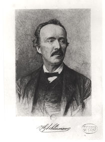 Portrait of Heinrich Schliemann by German School