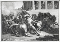 Study for the Race of the Barbarian Horses von Theodore Gericault