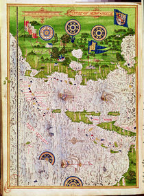 Fol.47v Map of Peru, from 'Cosmographie Universelle' by Guillaume Le Testu