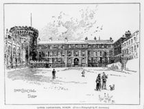Lower Castle Yard, Dublin, engraved by Herbert Railton von W. Lawrence