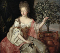 Portrait of Francoise Marie de Bourbon Duchess of Orleans von Pierre Gobert
