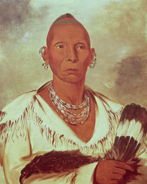 Portrait of Black Hawk, Indian Chief by George Catlin