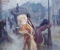 Dawn, Leaving the Restaurant in Montmartre von Georges Redon