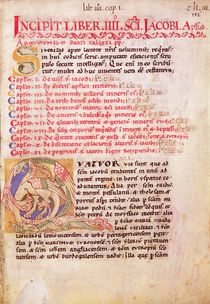 Historiated initial 'Q' depicting three dragons von Spanish School
