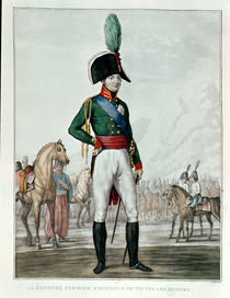 Portrait of Alexander I Pavlovich with his Army von Charles Francois Gabriel Levachez