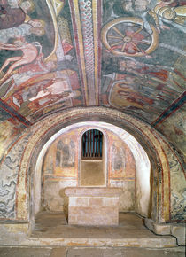 View of the Crypt and the Legend of St. Savin and St. Cyprien by French School