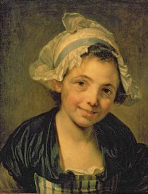 Girl in a Bonnet, 1760s by Jean Baptiste Greuze