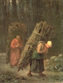 Peasant Women with Brushwood by Jean-Francois Millet